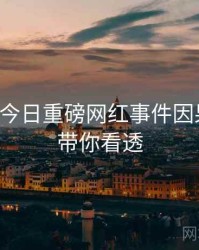 黑料网今日重磅网红事件因果梳理，带你看透